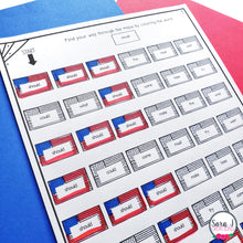 Load image into Gallery viewer, Summer Mazes Editable Sight Word Games for Memorial Day, Flag Day &amp; 4th of July
