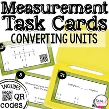 Load image into Gallery viewer, Measurement Conversion Task Cards 4th Grade
