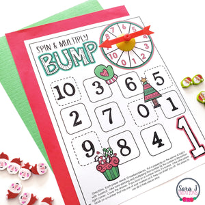 Christmas No Prep Multiplication Bump Games