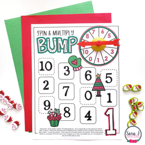 Christmas No Prep Multiplication Bump Games