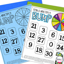 Load image into Gallery viewer, Multiplication Math Fact Bump Games
