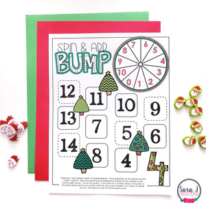 Christmas No Prep Addition Bump Games