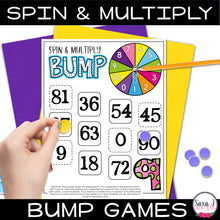 Load image into Gallery viewer, Multiplication Math Fact Bump Games

