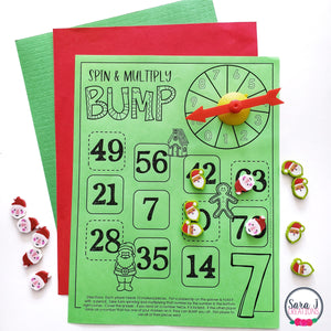 Christmas No Prep Multiplication Bump Games