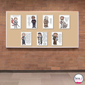 Catholic Saint Quotes Posters Catholic Classroom Decor All Saints Day Decor