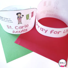 Load image into Gallery viewer, St. Carlo Acutis Activity Pack Catholic Saints Coloring Pages for Canonization
