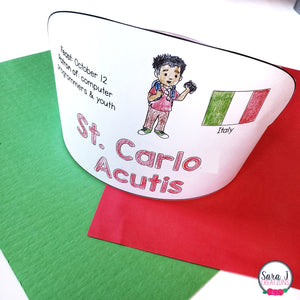 St. Carlo Acutis Activity Pack Catholic Saints Coloring Pages for Canonization