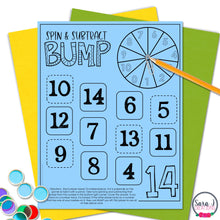Load image into Gallery viewer, Subtraction within 20 Math Facts Bump Game
