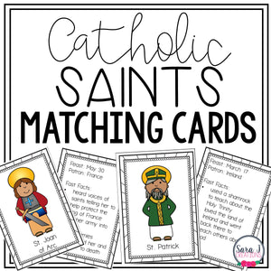 Catholic Saints Matching Activities