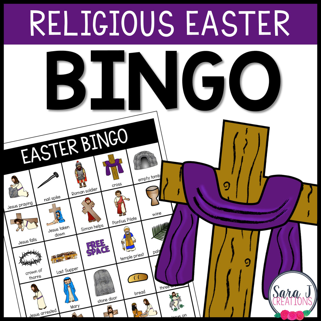 easter-bingo-religious-sara-j-creations for Free Printable Religious Easter Bingo Cards Easter Bingo Religious – Sara J Creations for Free Printable Religious Easter Bingo Cards