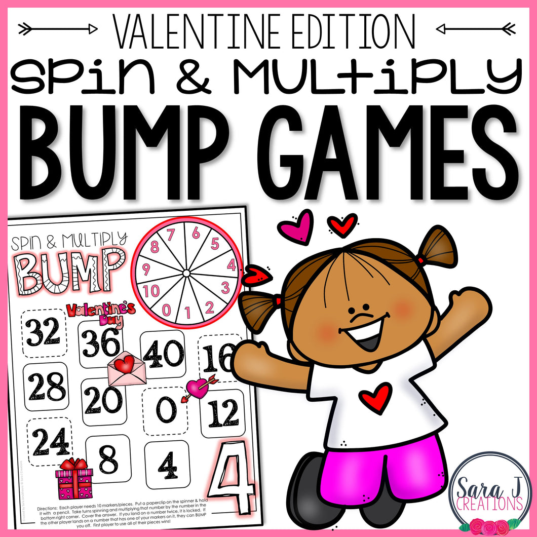 Valentine's Day Multiplication Games
