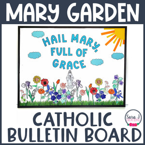 Mary Garden Spring Catholic Bulletin Board