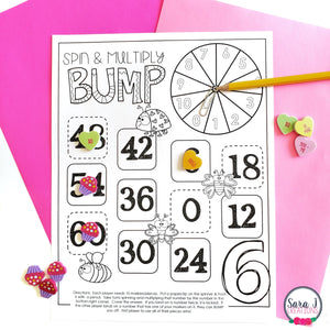 Valentine's Day Multiplication Games