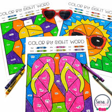 Load image into Gallery viewer, Editable Color by Sight Word - Summer Version
