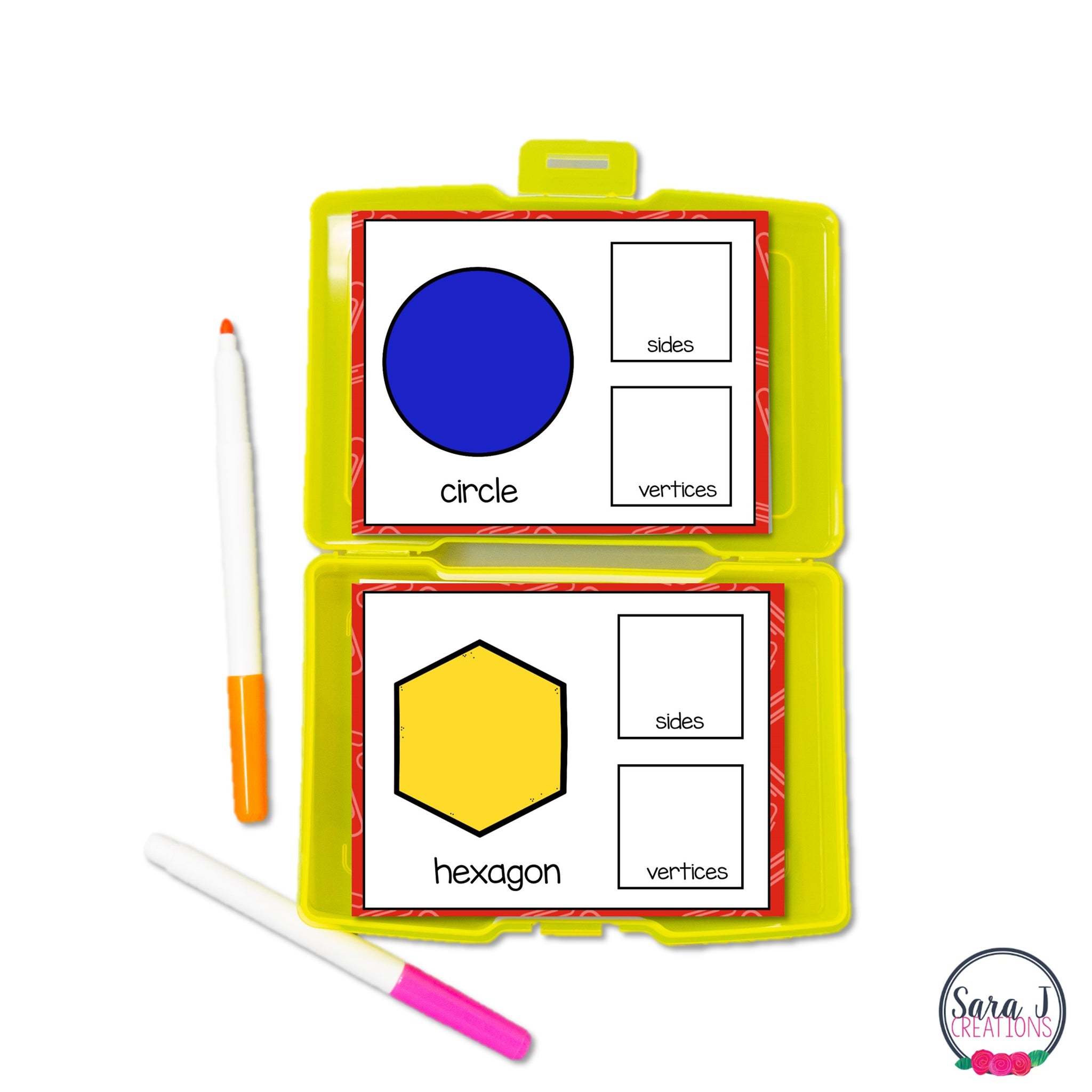 2d and 3d Shapes Math Centers – Sara J Creations