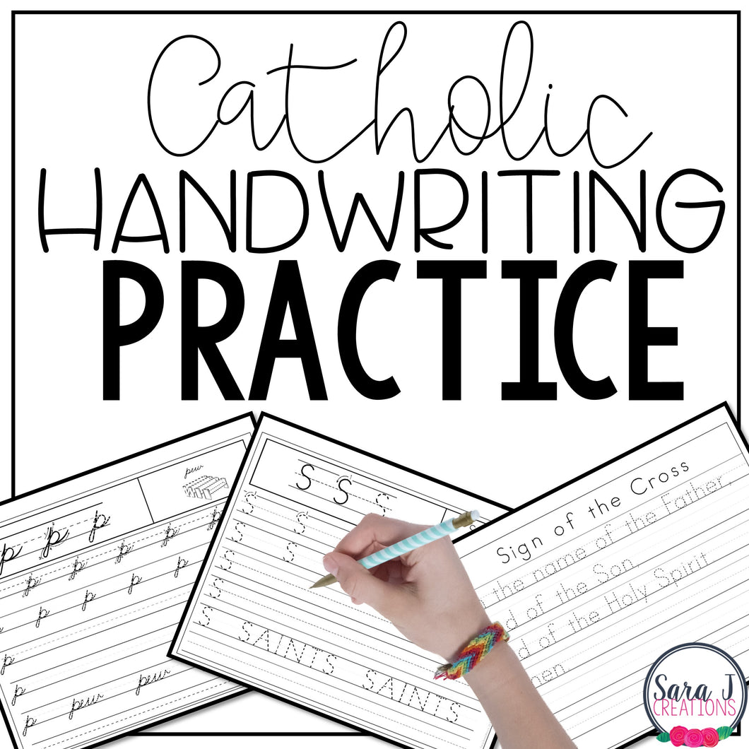 Catholic Handwriting Practice