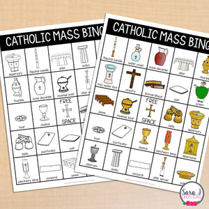 Catholic Mass Item Bingo