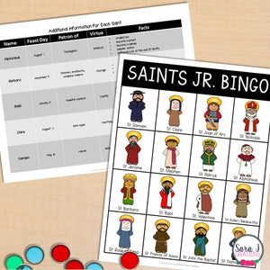 Catholic Saints Bingo Bundle