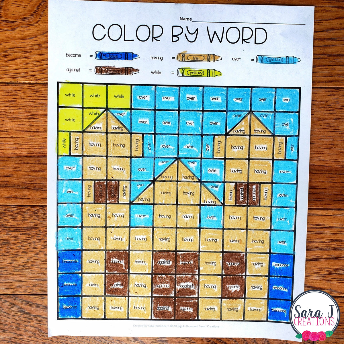 Editable Color by Sight Word Mystery Picture - Summer Version – Sara J ...