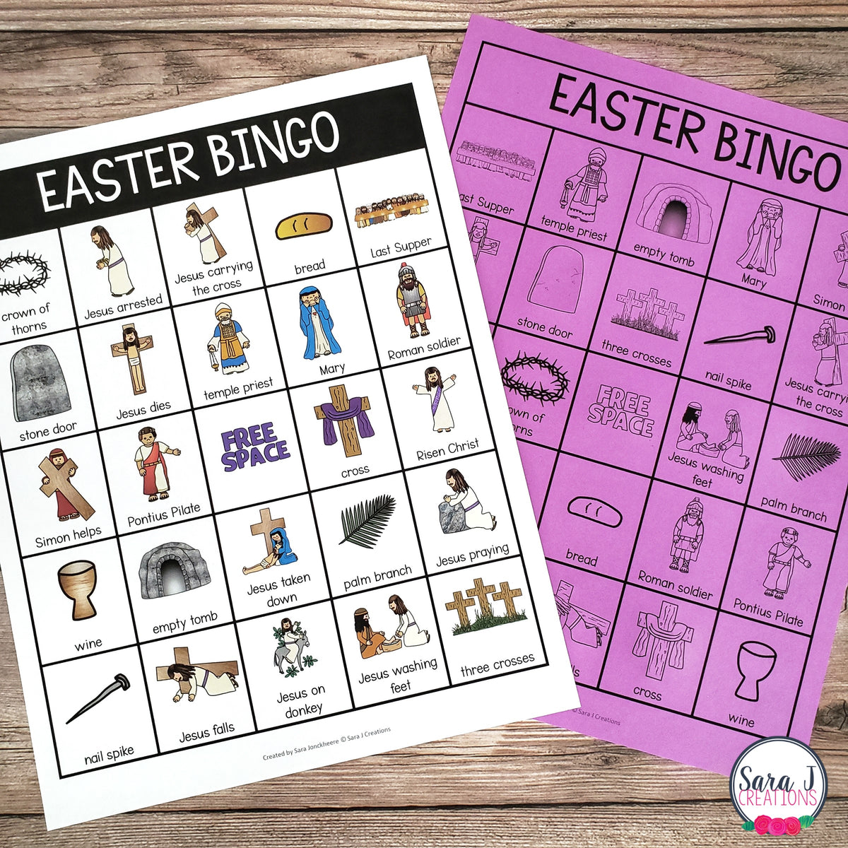 Easter Bingo Religious – Sara J Creations