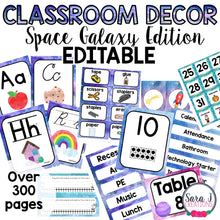 Load image into Gallery viewer, Space Galaxy Classroom Decor Bundle

